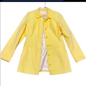 Talbots Petite Yellow All Weather Jacket size M